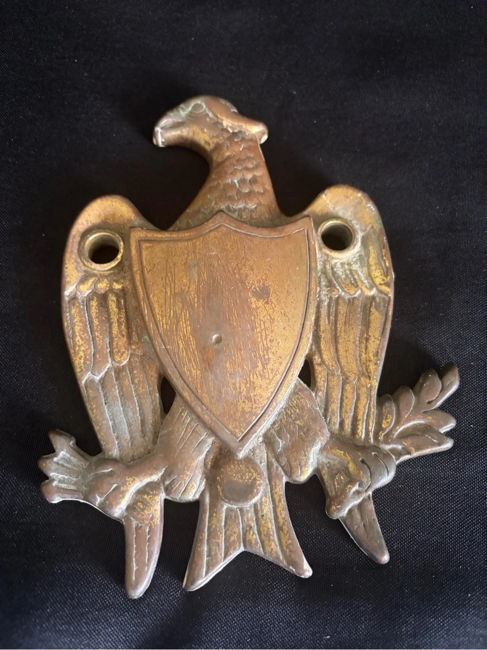 Vintage Brass Eagle door knocker - Antique-Style Finish